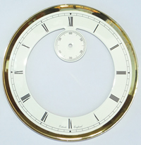 Dial 0905: Oakside 182mm open face white Dial including hands.