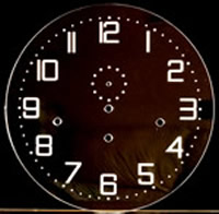 Dial 100: Oakside Special Clear Perspex Dial including hands 300mm