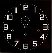 Dial 101: Oakside Special Clear Perspex Dial including hands 300mm x 300mm
