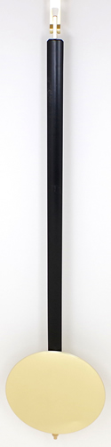 Pendulum 081: Kieninger 65cm x 140mm Timber Pendulum. (black lacquered shaft).