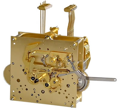 Kieninger Pendulum Clock Comtoise Clock Chain Winder Brass Kieninger Length 167 CM 