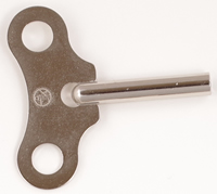 Winding Keys 020/D: Kieninger flat Nickle plated key (4mm square).