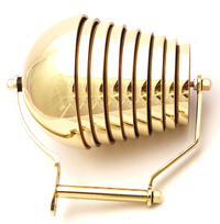 Gongs 028: KSU RWU REC Nest of 9 polished brass bells.