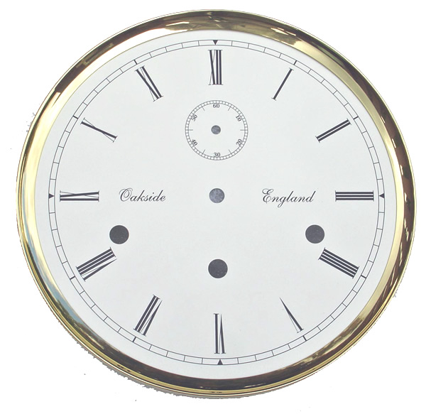 Grandfather clock dial  second hand chapter ring 50 mm diameter 