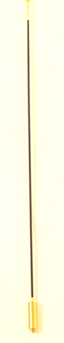 Pendulum 008: Oakside 65cm Carbon fibre pendulum with a polished brass cylindrical bob and fine adjustment.