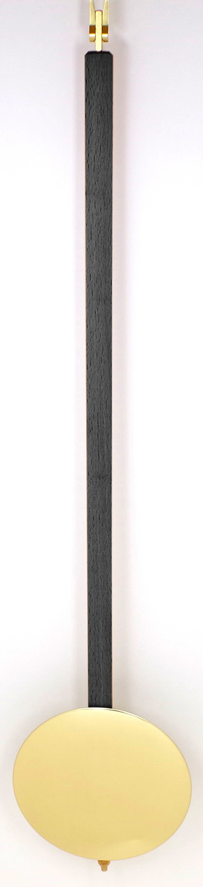 Pendulum 086Black: Kieninger 116cm x 165mm black lacquered timber Pendulum.