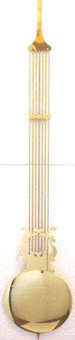 Pendulum 096: Kieninger 116cm x 225mm Lyre Pendulum