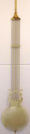 Pendulum 0907: Kieninger 80cm x 165mm Lyre Pendulum